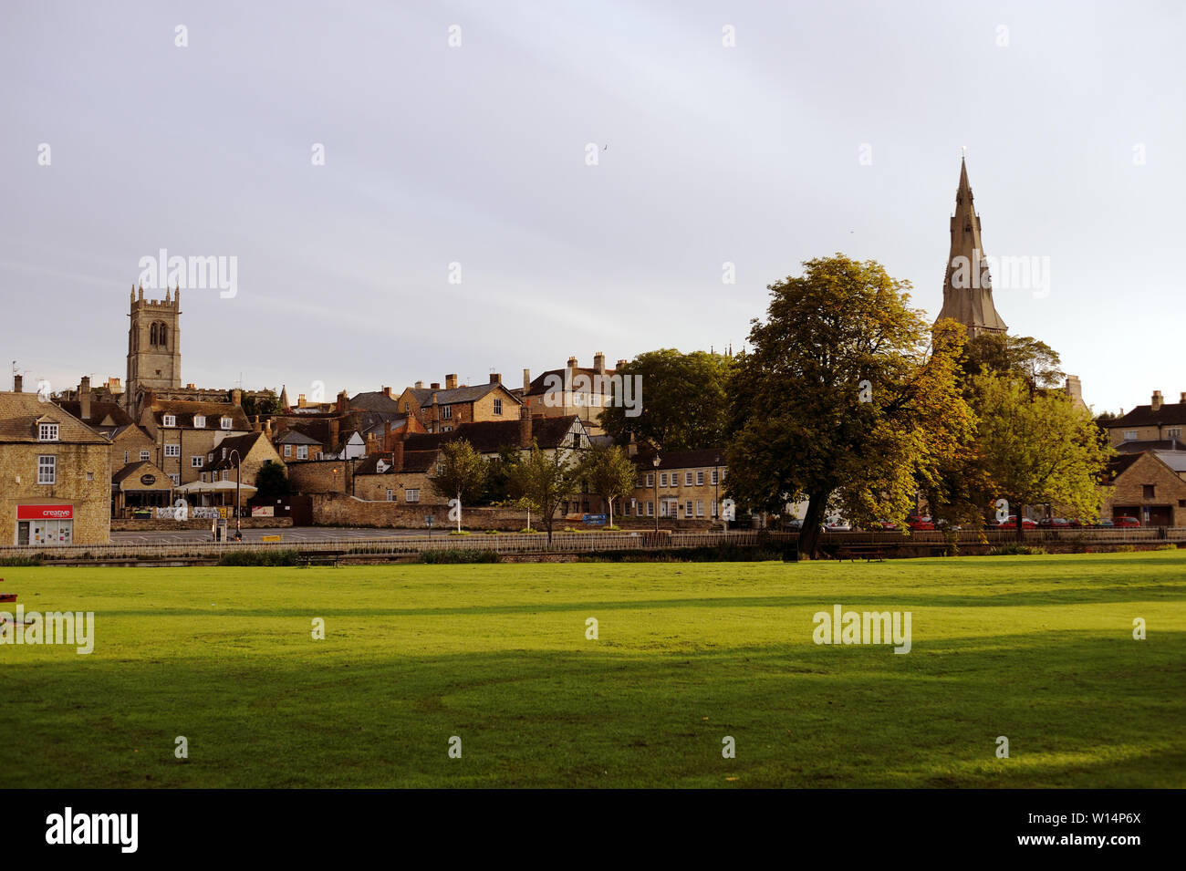 Stamford Lincolnshire. La recherche à travers les prés de Gooch's Court Banque D'Images