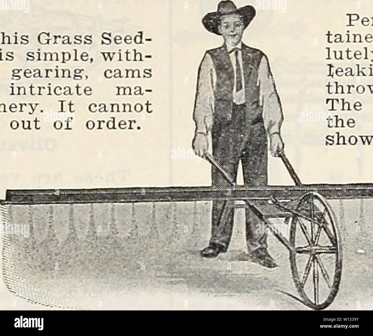 Image d'archive à partir de la page 108 du 75e anniversaire du jubilé de diamant (1935). 75e anniversaire du jubilé de diamant . diamondjubilee grif751935Année : 1935 disque acier, un parfait et herse combinée Chaudière Iiet. Les mesures du châssis 6 pieds 8 pouces par 6 pieds, et a quatre jeux de rouleaux, avoir 68 disques, 8 pouces de diamètre sur eux. Les disques meuler toutes les grumeaux si fines que la graine doit arriver, de nivellement et de laisser la terre fine et lisse, et faire son travail bien meilleur que le râteau. Notre prix spécial $33.50 THOMPSON SUR LE TRÈFLE ET D'HERBE SEEDER sème 14 à 16 pieds de large, tout montant désiré à l'Acre. S'ét Banque D'Images