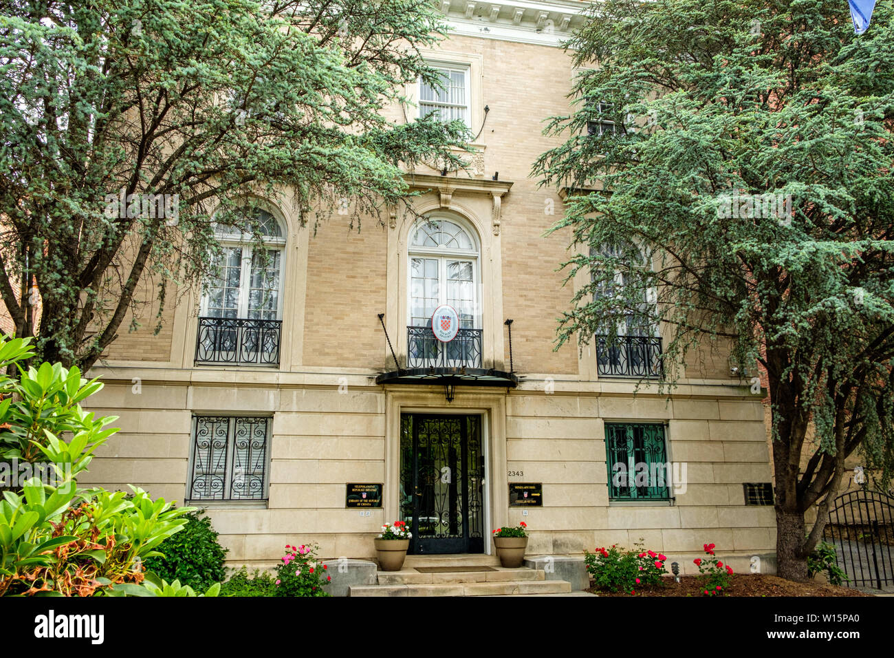 Ambassade de Croatie, 2343 Massachusetts Avenue NW, Washington DC Banque D'Images