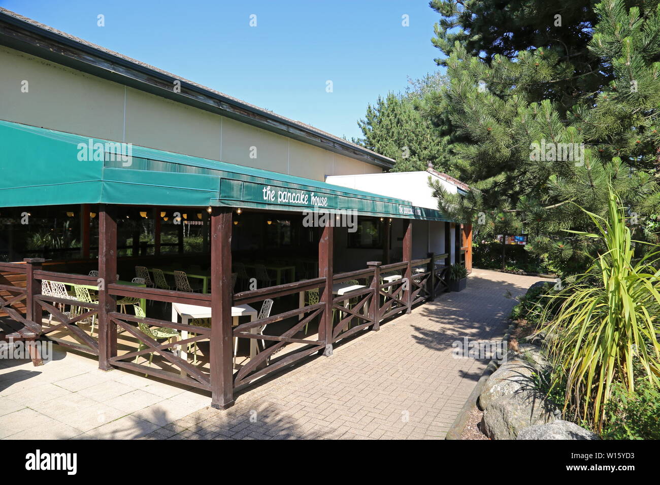 Pancake House, Center Parcs Elveden Forest, Brandon, Suffolk, Angleterre, Grande-Bretagne, Royaume-Uni, UK, Europe Banque D'Images