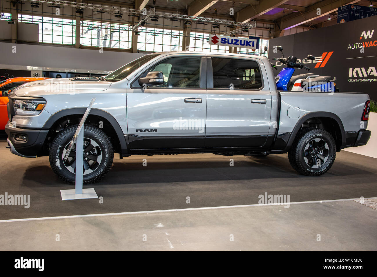 Poznan, Pologne, Mars 2019 nouvelle RAM 1500 - Année modèle 2019 rebelles, Poznan Salon International de l'automobile, camionnette pleine grandeur fabriqués par camions Ram Banque D'Images