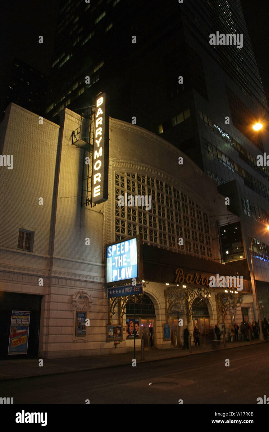 New York, USA. 13 janvier, 2009. L'atmosphère, à l'extérieur de la performance VITESSE CHARRUE à Broadway au Ethel Barrymore Theatre. Crédit : Steve Mack/Alamy Banque D'Images