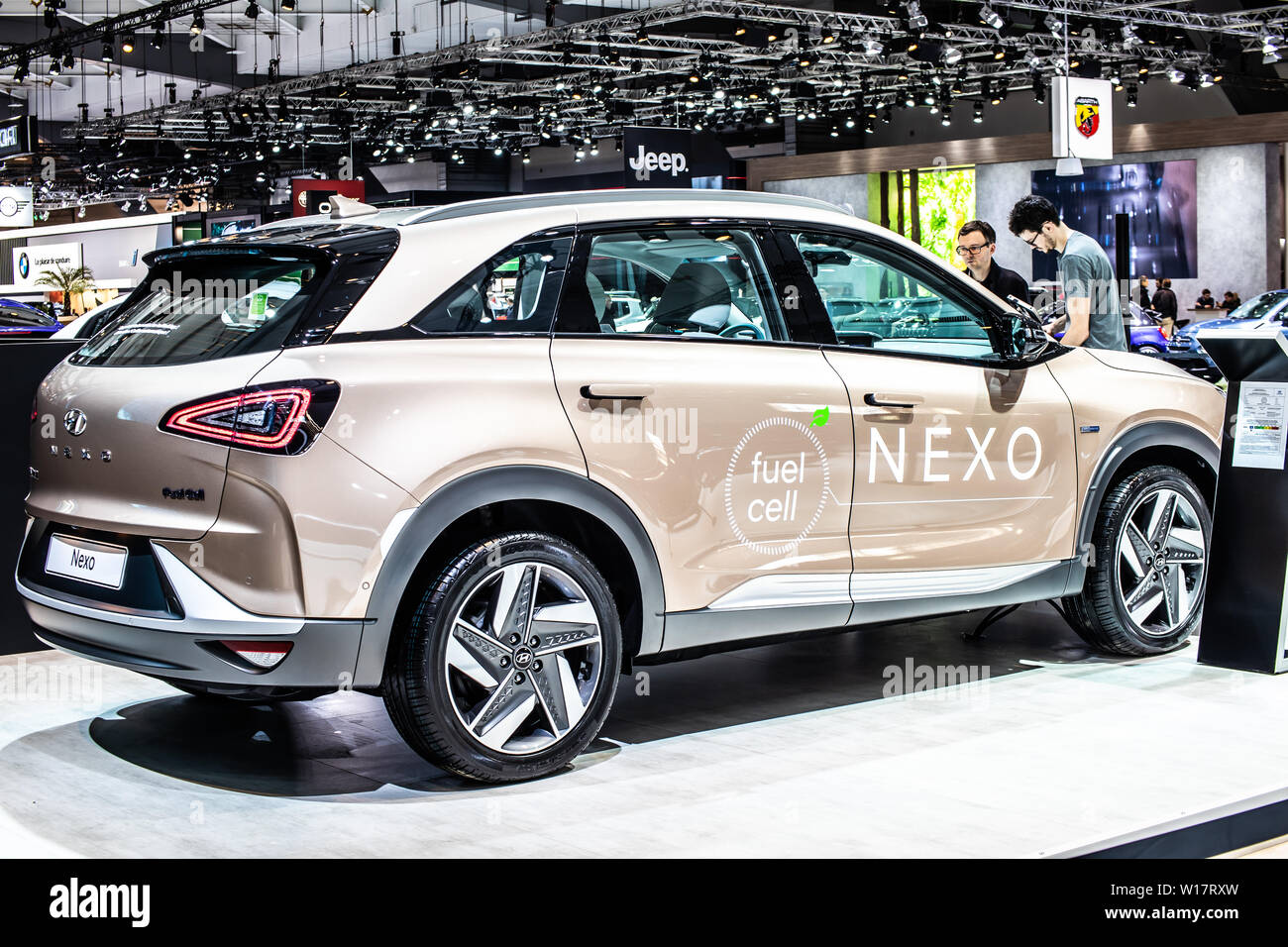 Bruxelles, Belgique, Jan 2019 Hyundai Nexo, l hydrogène powered crossover SUV, Brussels Motor Show, Nexo a gamme de 800km produit par Hyundai Banque D'Images