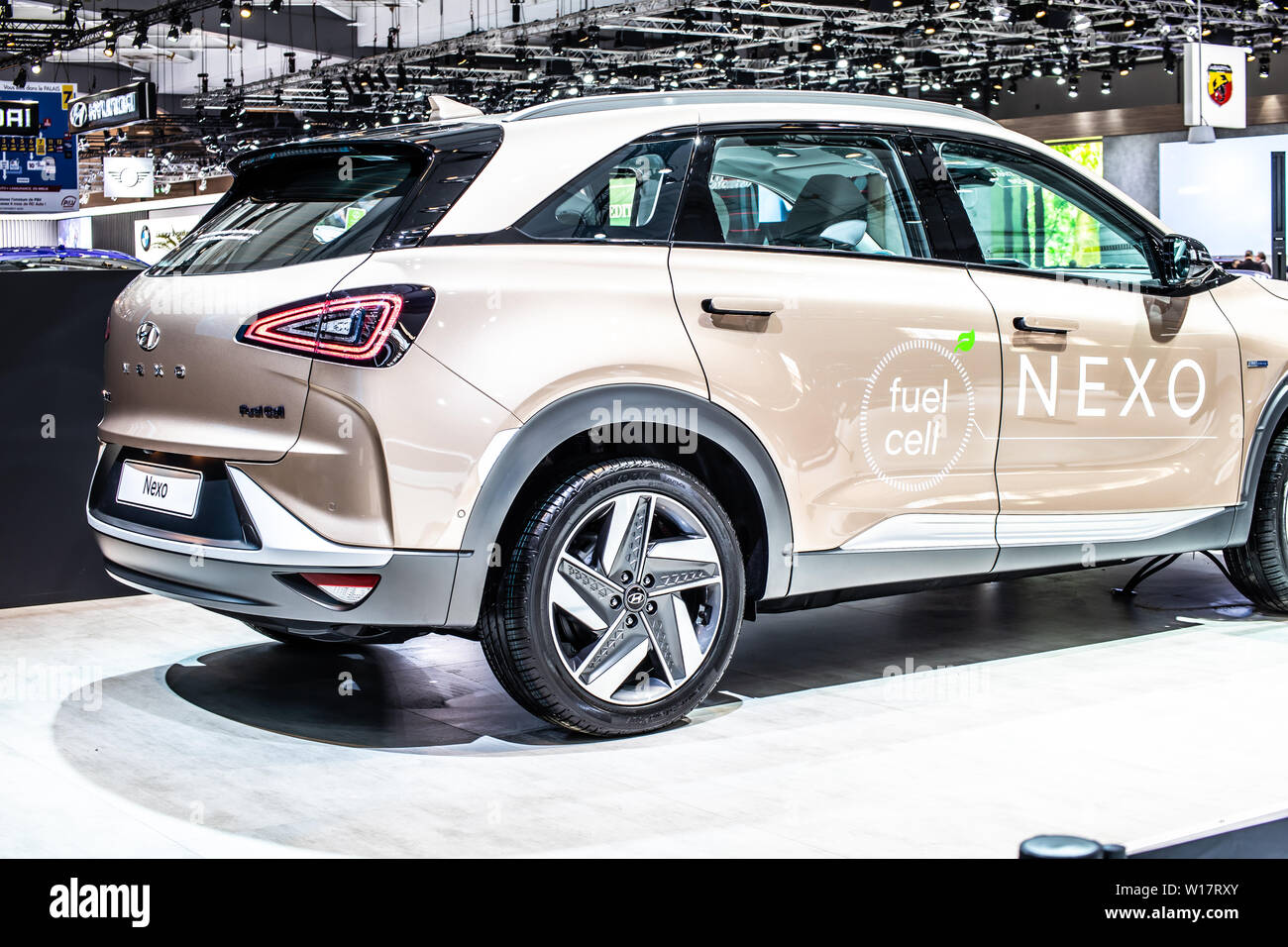 Bruxelles, Belgique, Jan 2019 Hyundai Nexo, l hydrogène powered crossover SUV, Brussels Motor Show, Nexo a gamme de 800km produit par Hyundai Banque D'Images