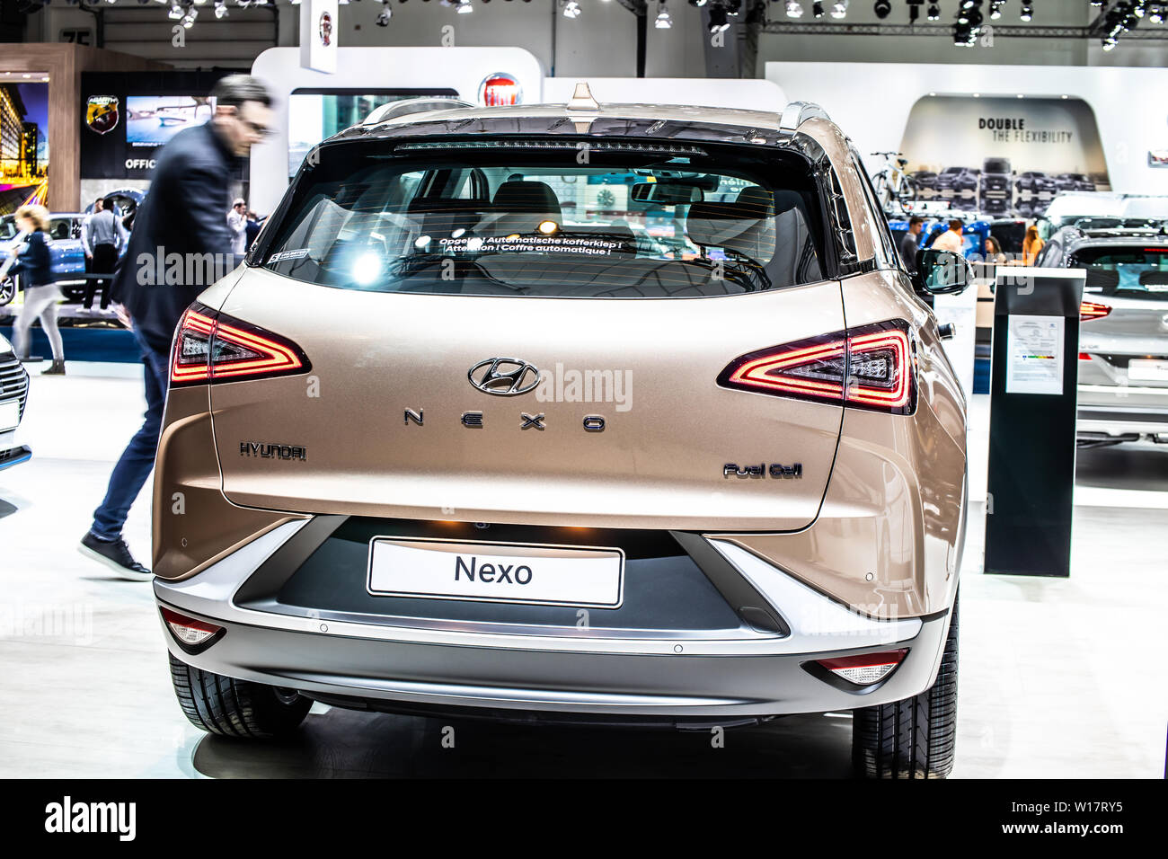 Bruxelles, Belgique, Jan 2019 Hyundai Nexo, l hydrogène powered crossover SUV, Brussels Motor Show, Nexo a gamme de 800km produit par Hyundai Banque D'Images