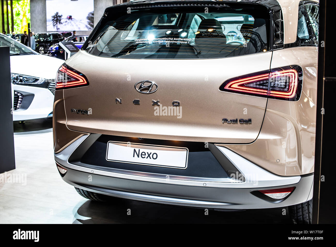 Bruxelles, Belgique, Jan 2019 Hyundai Nexo, l hydrogène powered crossover SUV, Brussels Motor Show, Nexo a gamme de 800km produit par Hyundai Banque D'Images