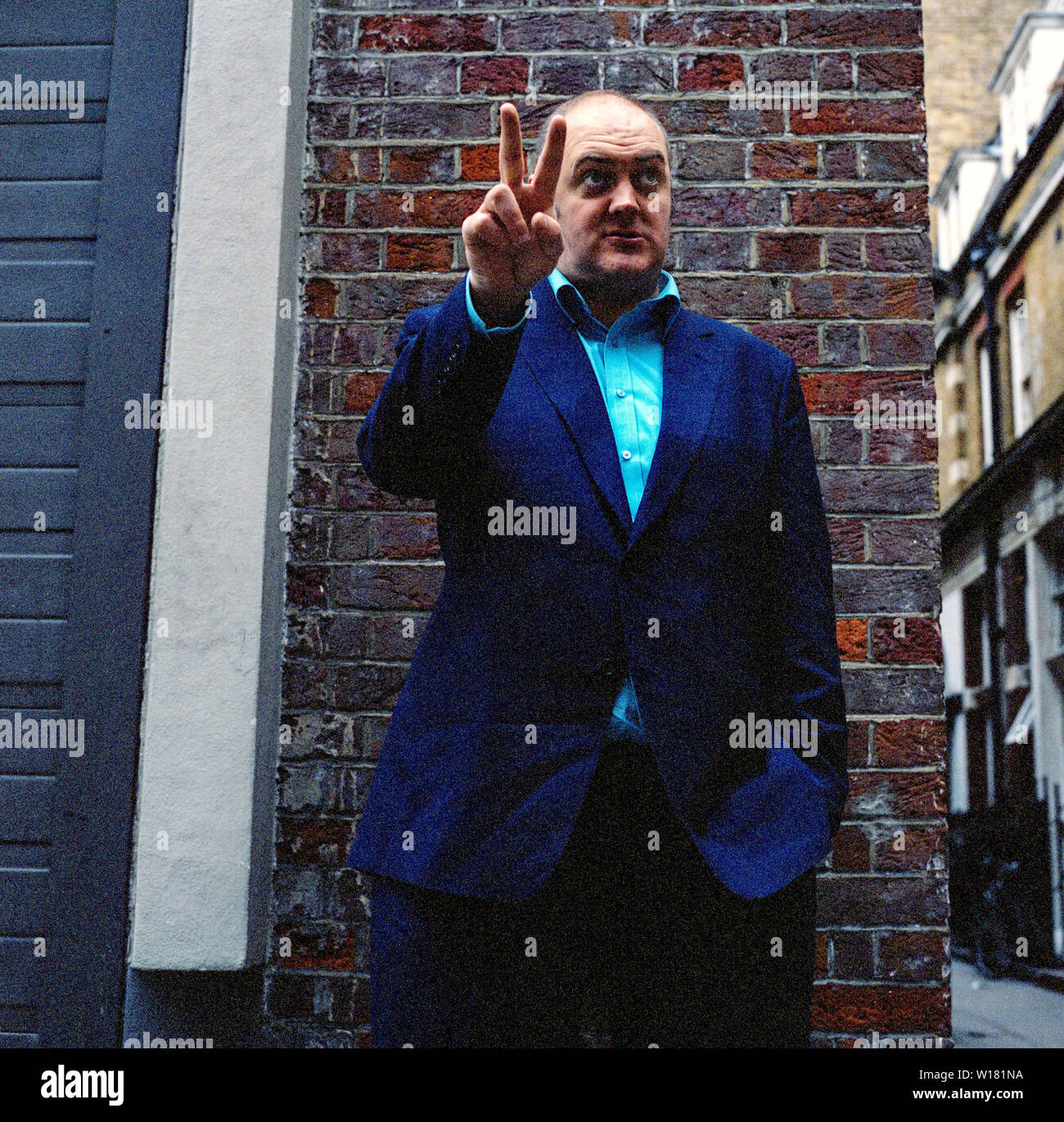 Dara Ó Briain, irlandaise, humoriste et animateur de télévision photographié à Soho, Londres, Angleterre, Royaume-Uni. Banque D'Images