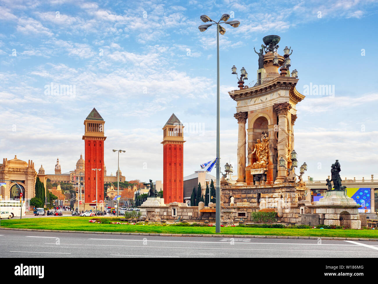 Vue du centre de Barcelone. Espagne Banque D'Images