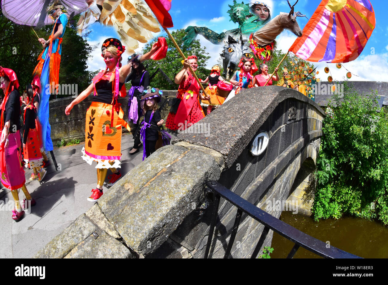 Il était une fois, fait main Parade, Hebden Bridge Banque D'Images