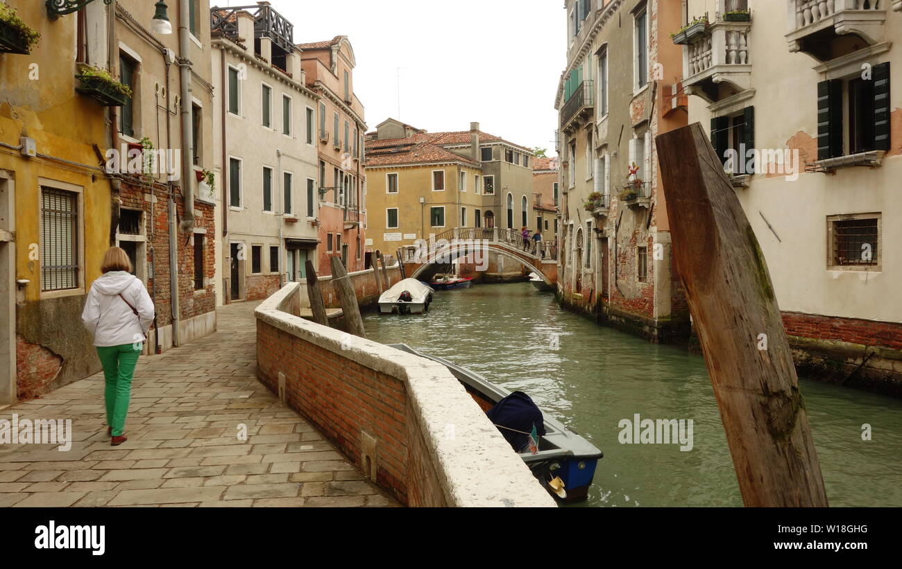 Scènes de rue de Venise Banque D'Images
