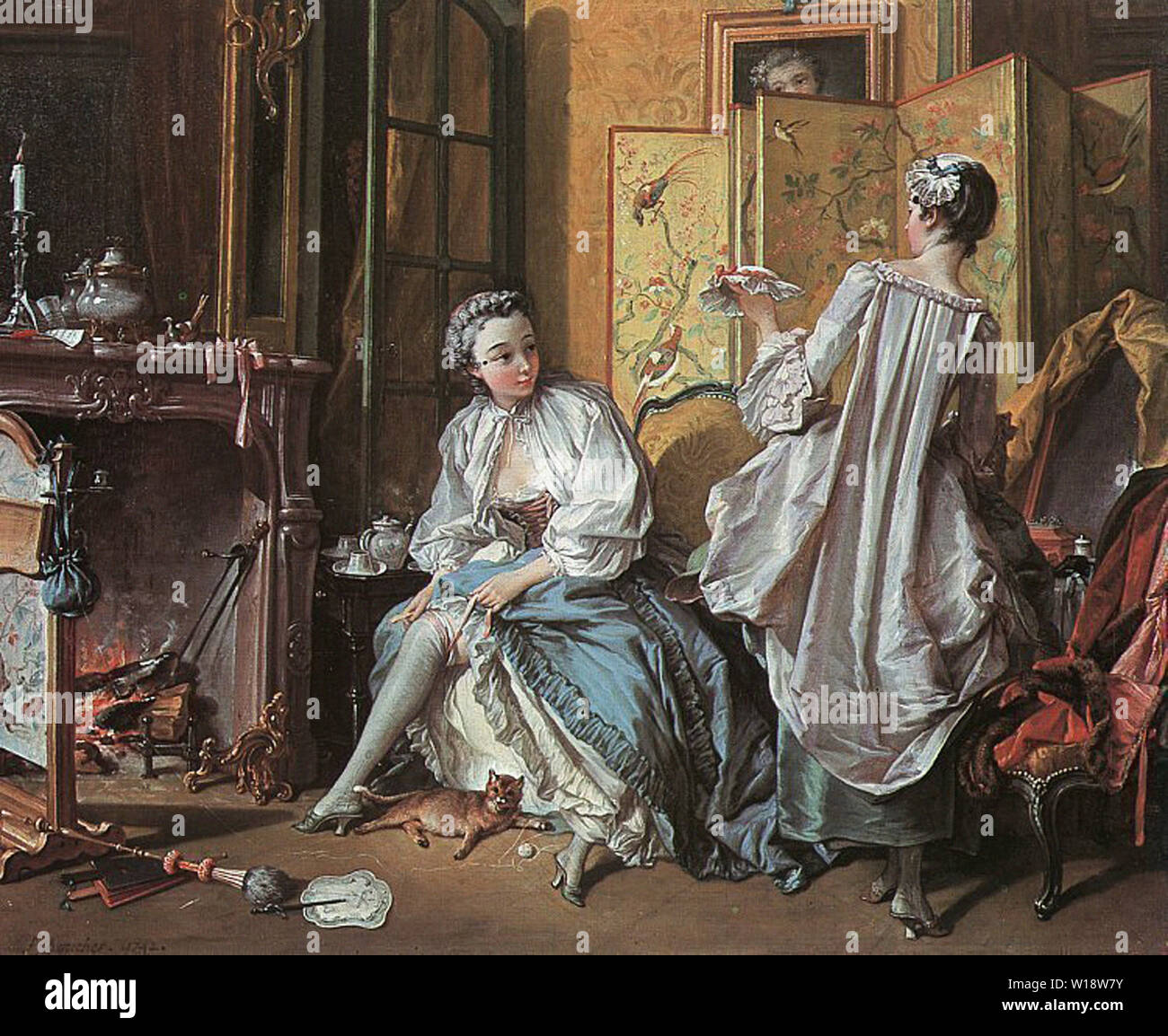 François Boucher - La toilette 1742 Banque D'Images