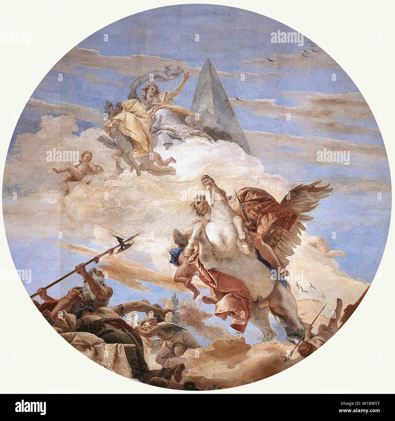 Giambattista Tiepolo - Bellerophon Pegasus 1747 Banque D'Images