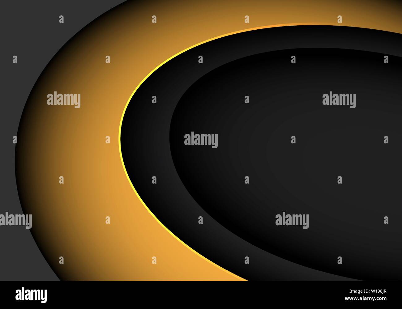 Résumé sur la courbe jaune gris avec espace moderne design futuristic background vector illustration. Illustration de Vecteur