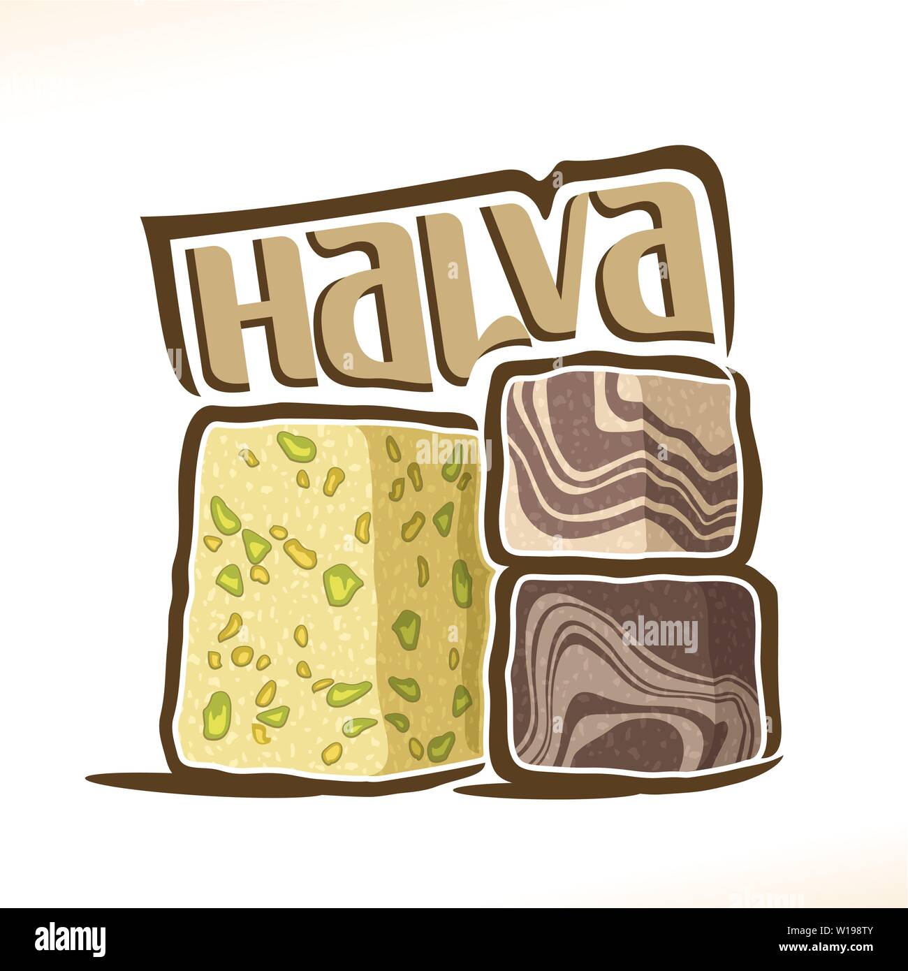 Logo Vector pour Halva Illustration de Vecteur