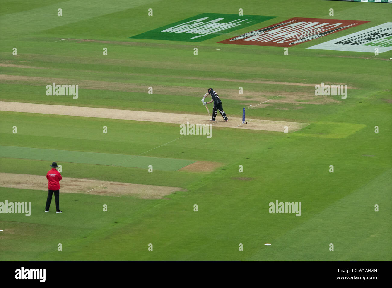 28 juin 2019 - Nouvelle Zélande et jouer batteur disparu pendant leur 2019 ICC Cricket World Cup Match contre le Pakistan à Edgbaston, Birmingham, UK Banque D'Images
