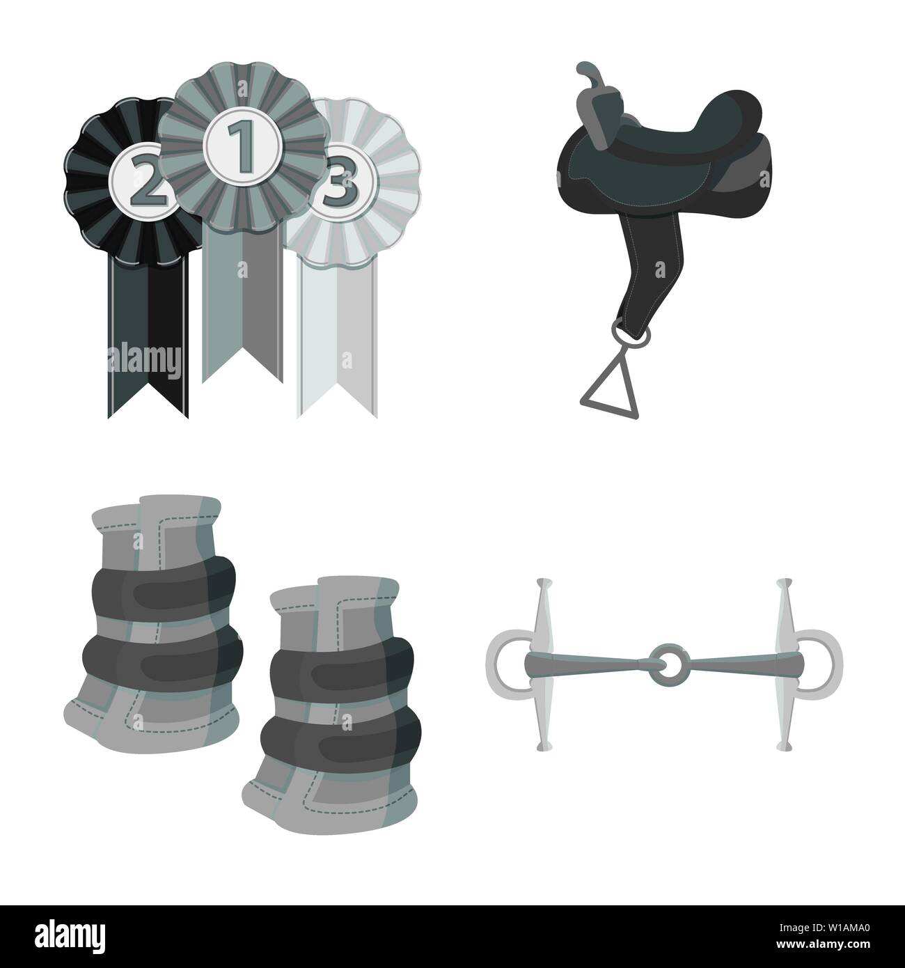 Vector illustration de la race et de l' symbole. Jeu de course et de course stock vector illustration. Illustration de Vecteur