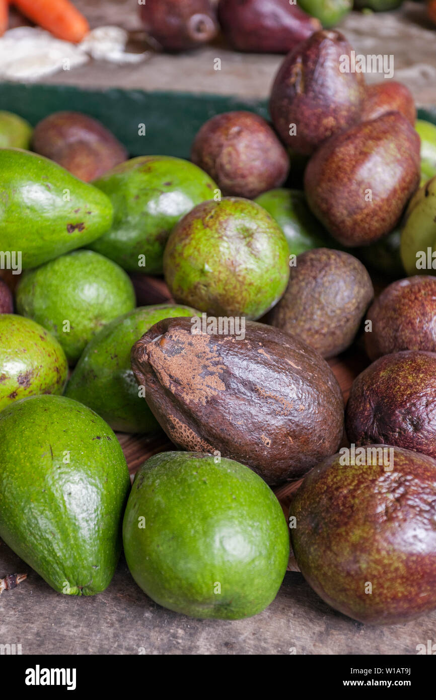 Au Sir Selwyn Clarke market sur Market Street, Victoria, Mahe, Seychelles, océan Indien, Afrique Banque D'Images