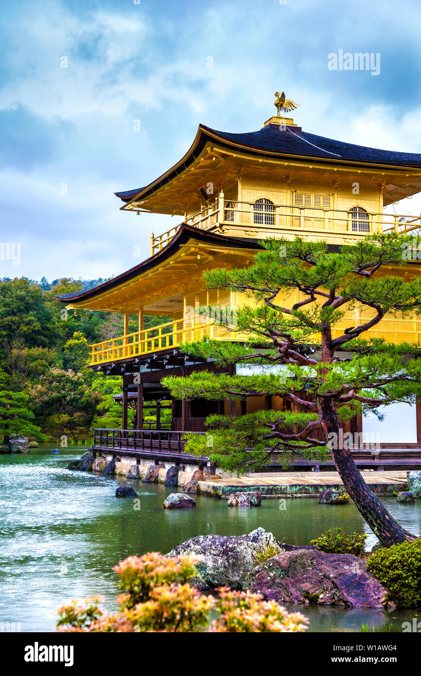 Kinkaku-ji - le pavillon d'or, Kyoto, Japon Banque D'Images