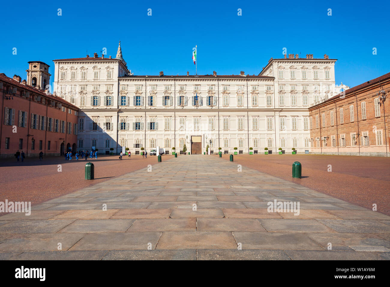 Le Palais Royal de Turin ou Palazzo Reale di Torino est un palais historique dans la ville de Turin, région du Piémont de l'Italie Banque D'Images