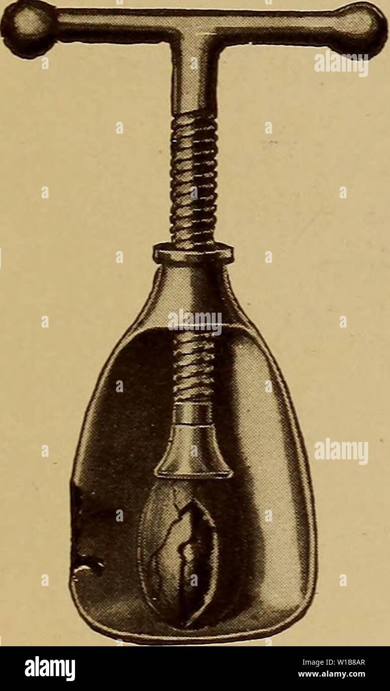 Image d'archive à partir de la page 34 du catalogue raisonné de l'automne 1922. Catalogue descriptif : automne 1922 et le printemps 1923 . descriptivecatal1922chas Année : 1922 Chaque boîte de 100 contient un stylet. L'IDÉAL NUT CRACKER 'Fissures le shell de secours le noyau." L'idéal Nut Cracker fonctionne rapidement et facilement avec aucun risque de doigts martelé. Il garde les coquilles de voler dans l'œil ou à la diffusion sur le sol. Pendant de longues années. En boîte cadeau attrayant, de style. Les ventes de la saison est la preuve d'une grande maison de gagnant. À UTILISER, il suffit de placer une noix de Pécan, amandes, (filbert, ou autres varie- ty) dans le pirate. Banque D'Images