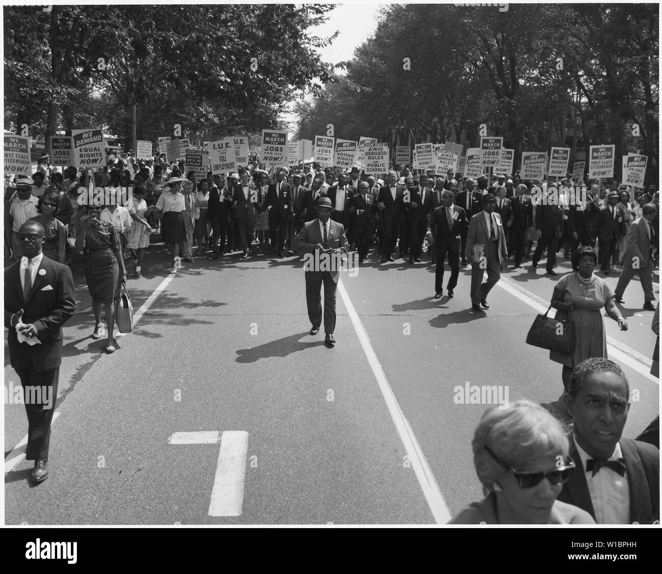 Manifestation à Washington, D.C. [Dirigeants de la mars.] Banque D'Images