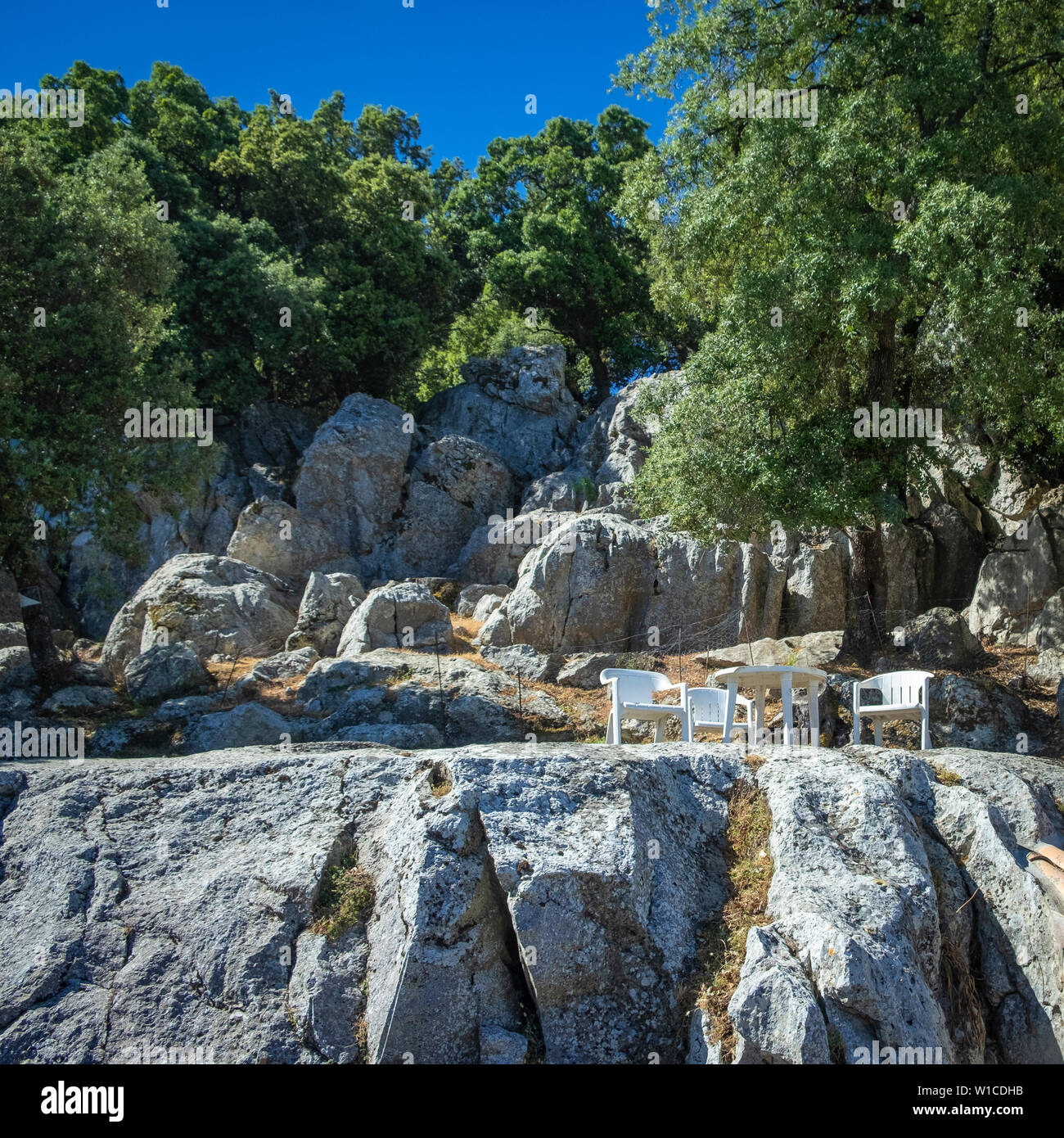 Grâce à l'entraînement spectaculaire Serra de Tramuntana à Majorque Banque D'Images