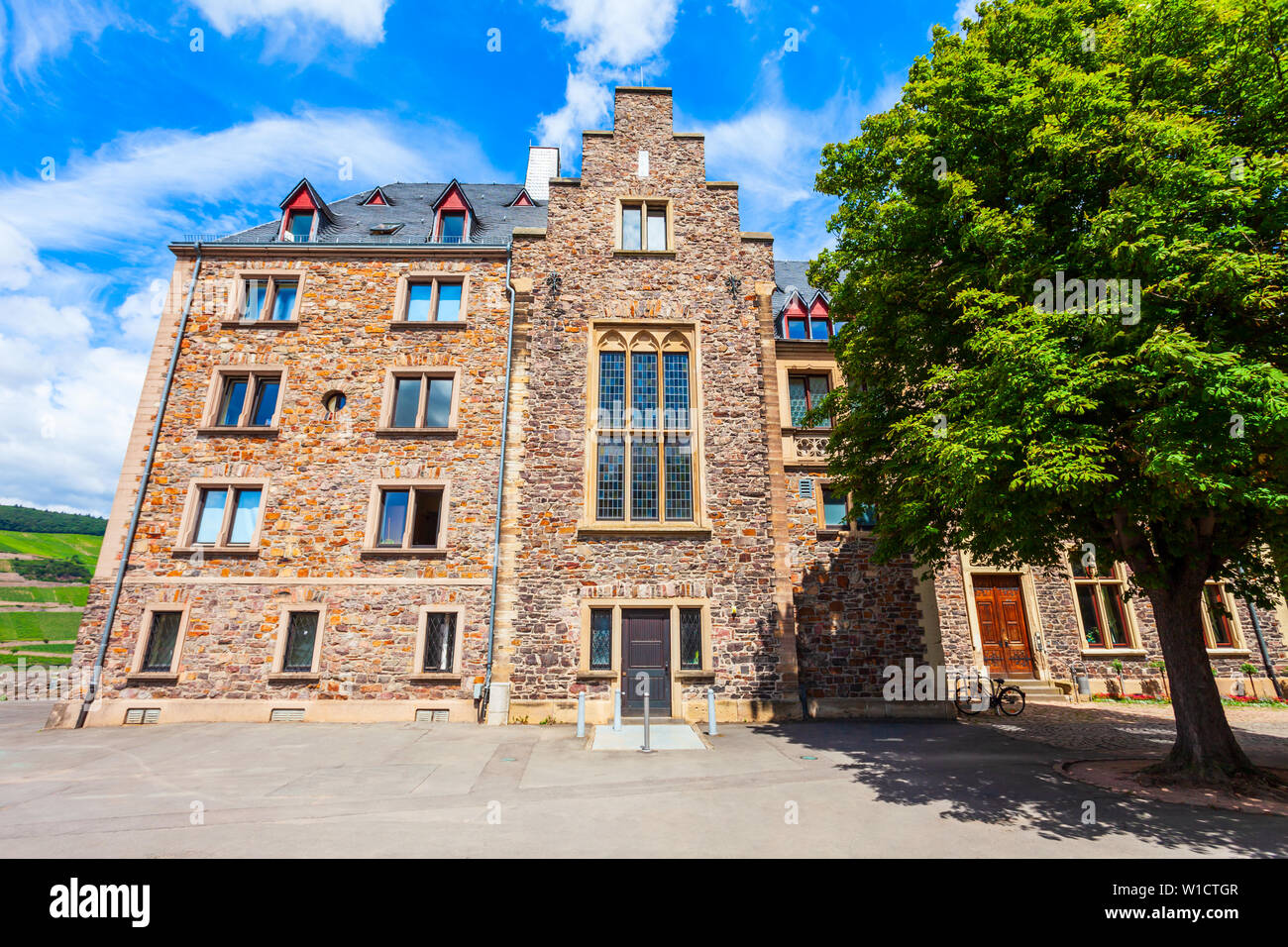 Le château de Burg Klopp Klopp ou est un château dans la ville de Bingen am Rhein, dans la vallée du Rhin en Allemagne Banque D'Images