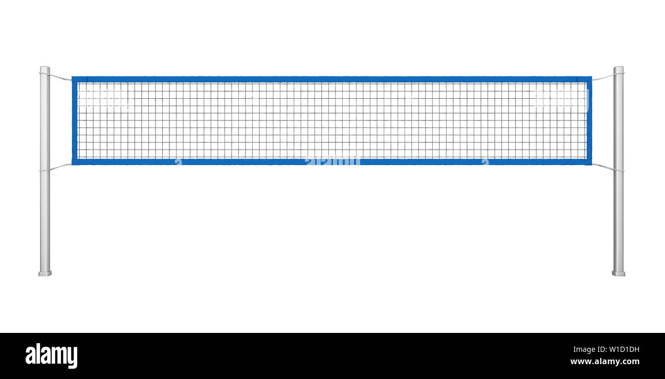 Filet de volley-ball Isolated Banque D'Images
