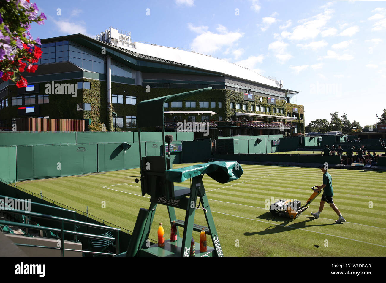 Jour 2 PRÉPARATION DU CHAMPIONNAT, le tournoi de Wimbledon 2019, 2019 Banque D'Images