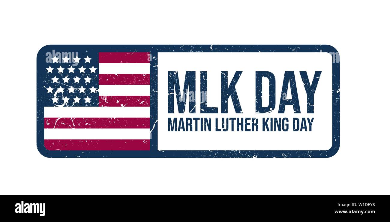 Martin Luther King jr jour stamp image vectorielle Illustration de Vecteur
