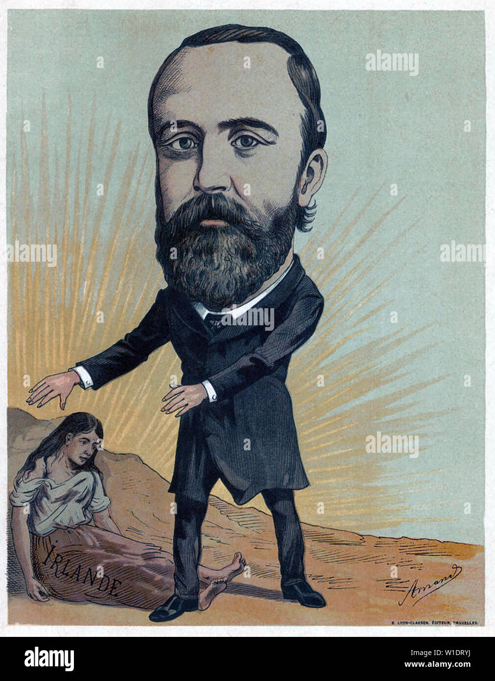 CHARLES STEWART PARNELL (1846-1891) Homme politique nationaliste irlandais Banque D'Images