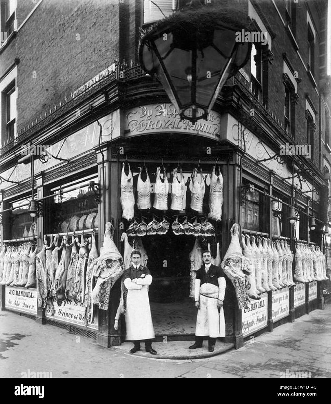 Les bouchers de Londres SHOP a propos 1905 Banque D'Images