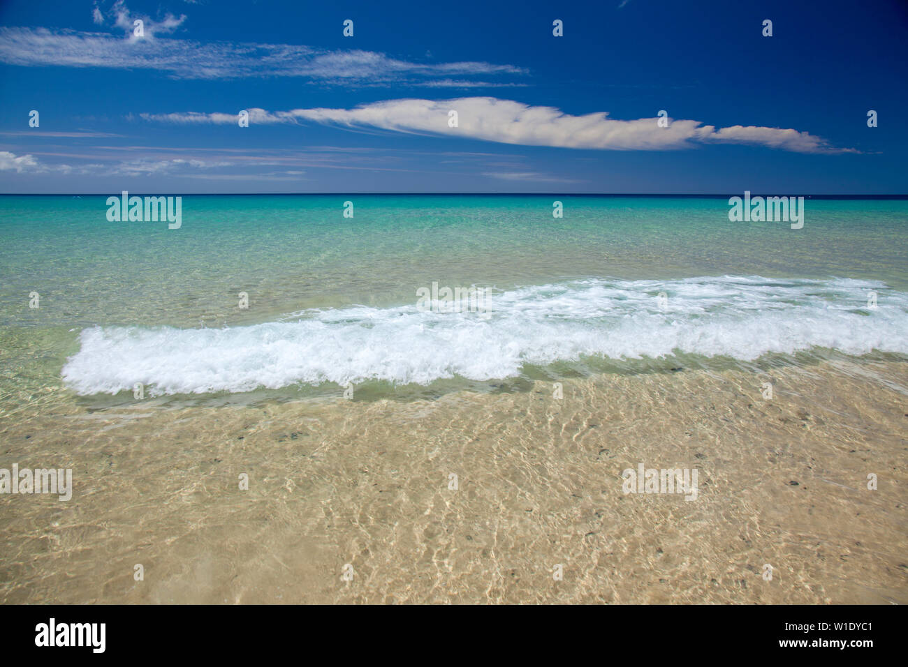 Fuerteventura, Îles Canaries, Playa Del Matorral Beach sur la Péninsule de Jandia Banque D'Images