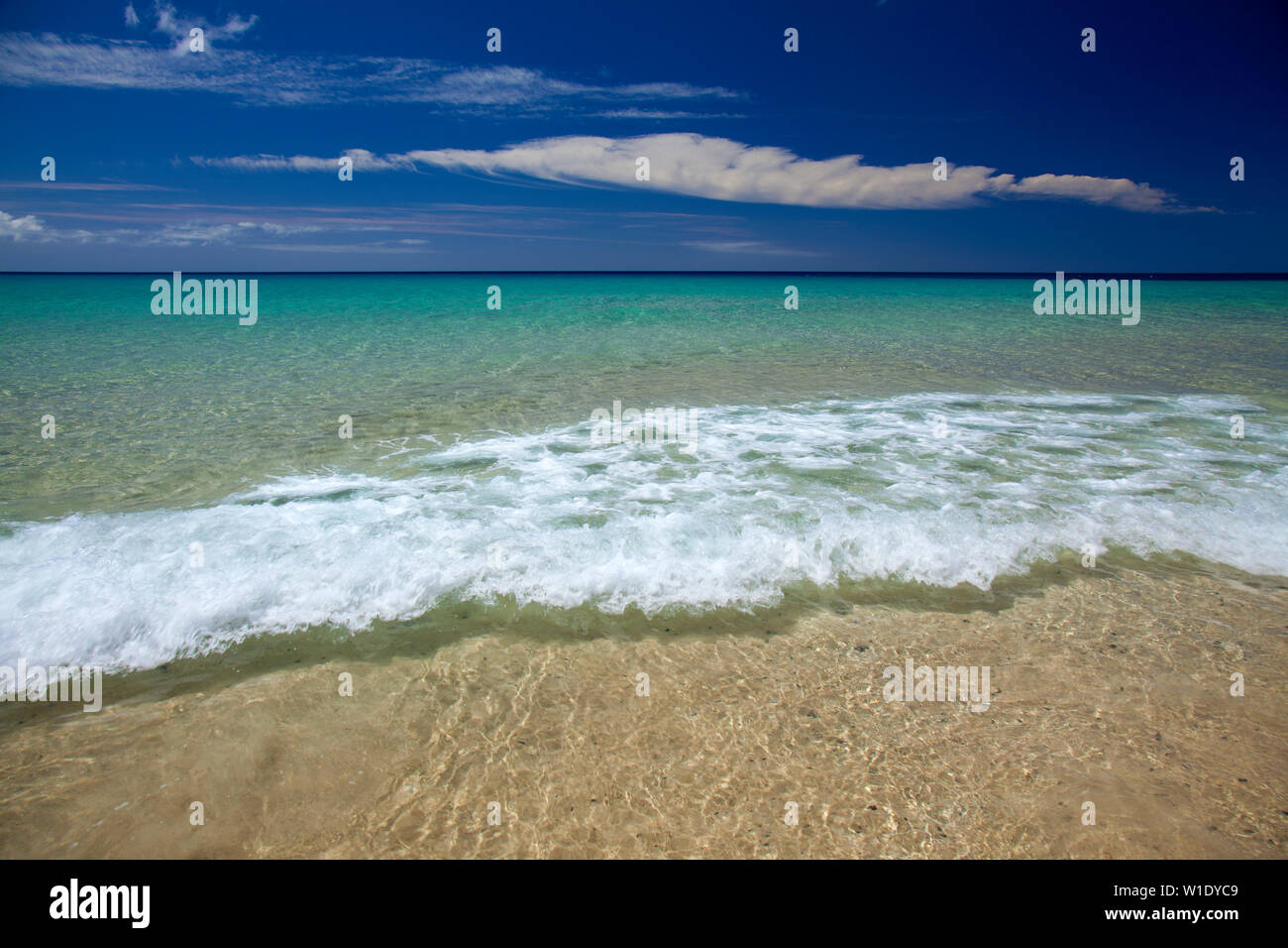 Fuerteventura, Îles Canaries, Playa Del Matorral Beach sur la Péninsule de Jandia Banque D'Images