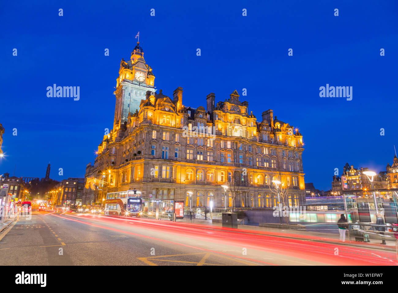 Hotel Balmoral à Princes Street, UNESCO World Heritage Site, Édimbourg, Écosse, Royaume-Uni, Europe Banque D'Images