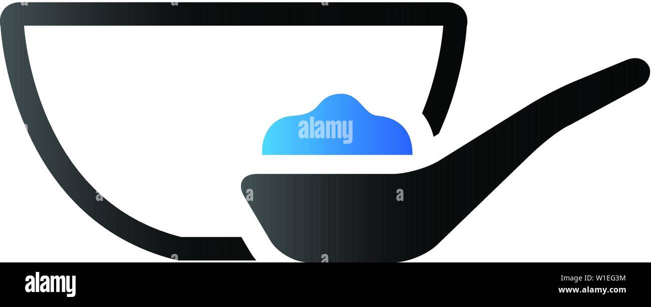 Bol de porridge icône dans ton duo couleur. Illustration de Vecteur