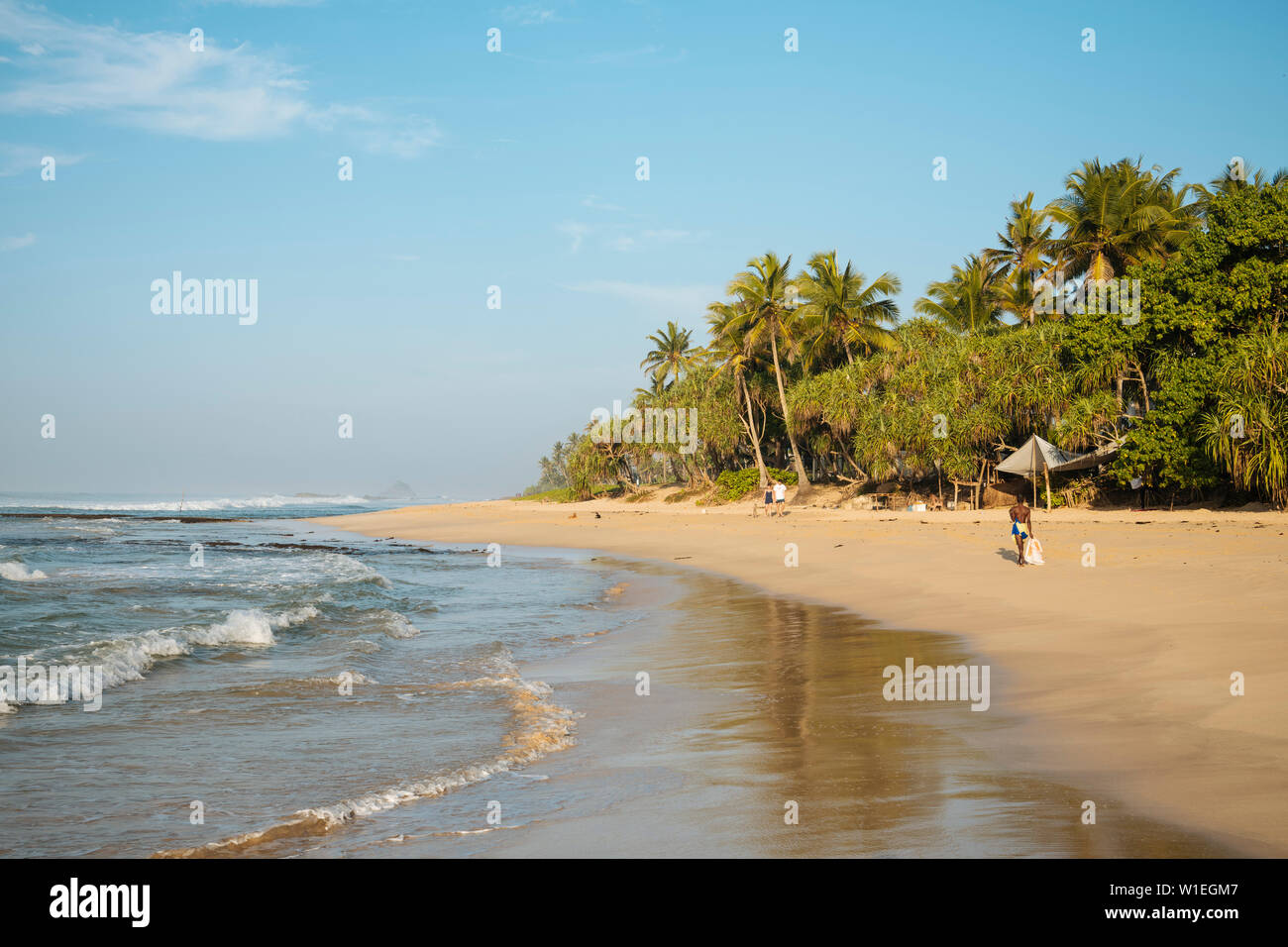 Le Weligama, Côte Sud, Sri Lanka, Asie Banque D'Images