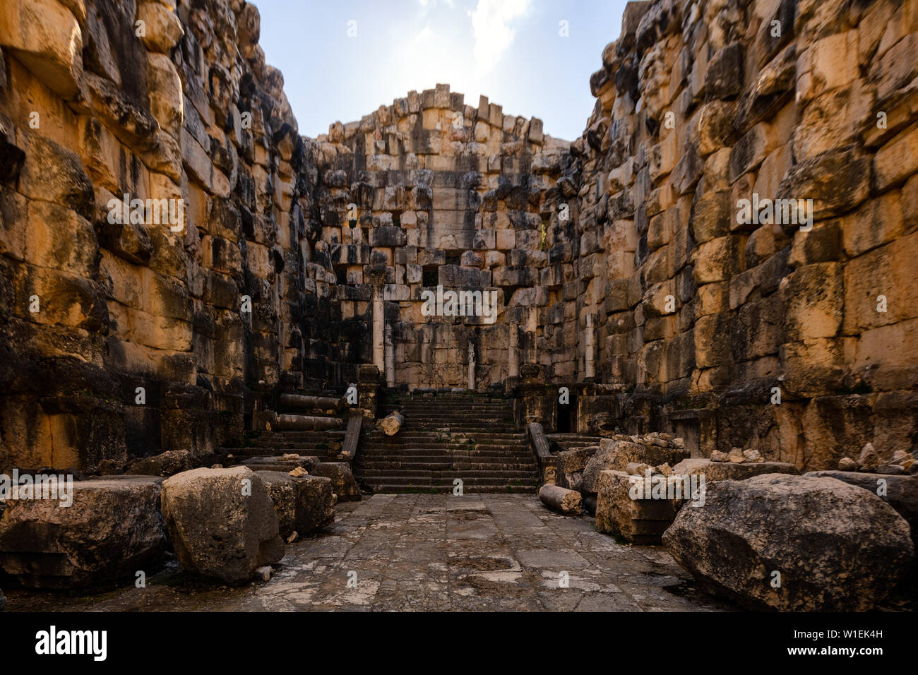 Niha Temple, un joyau caché construit au temps des Romains, Liban, Moyen-Orient Banque D'Images