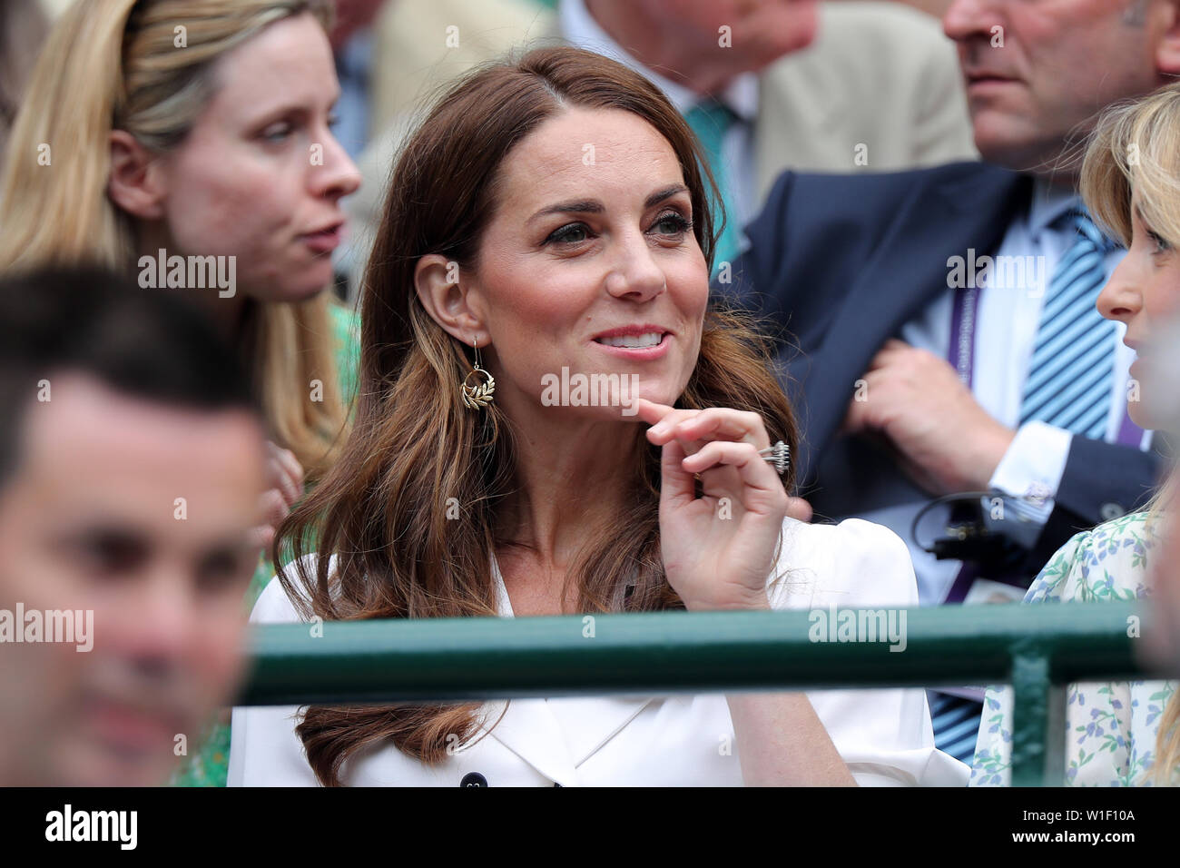 La duchesse de Cambridge 2019 Wimbledon Banque D'Images