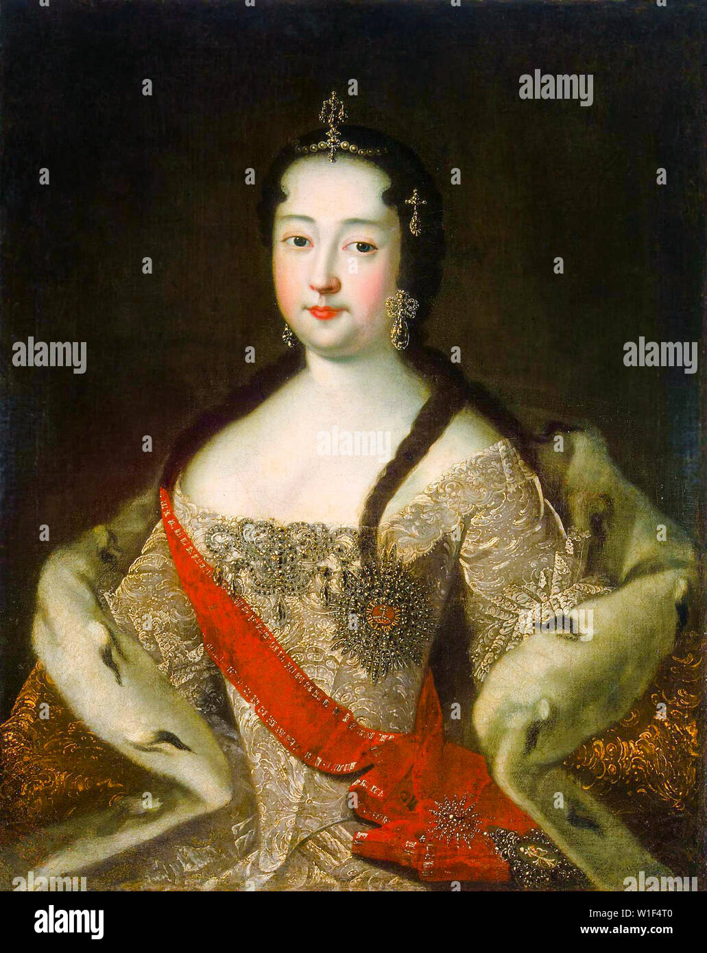 La grande-duchesse Anna Petrovna de Russie, 1708-1728, portrait peinture, après 1721 Banque D'Images