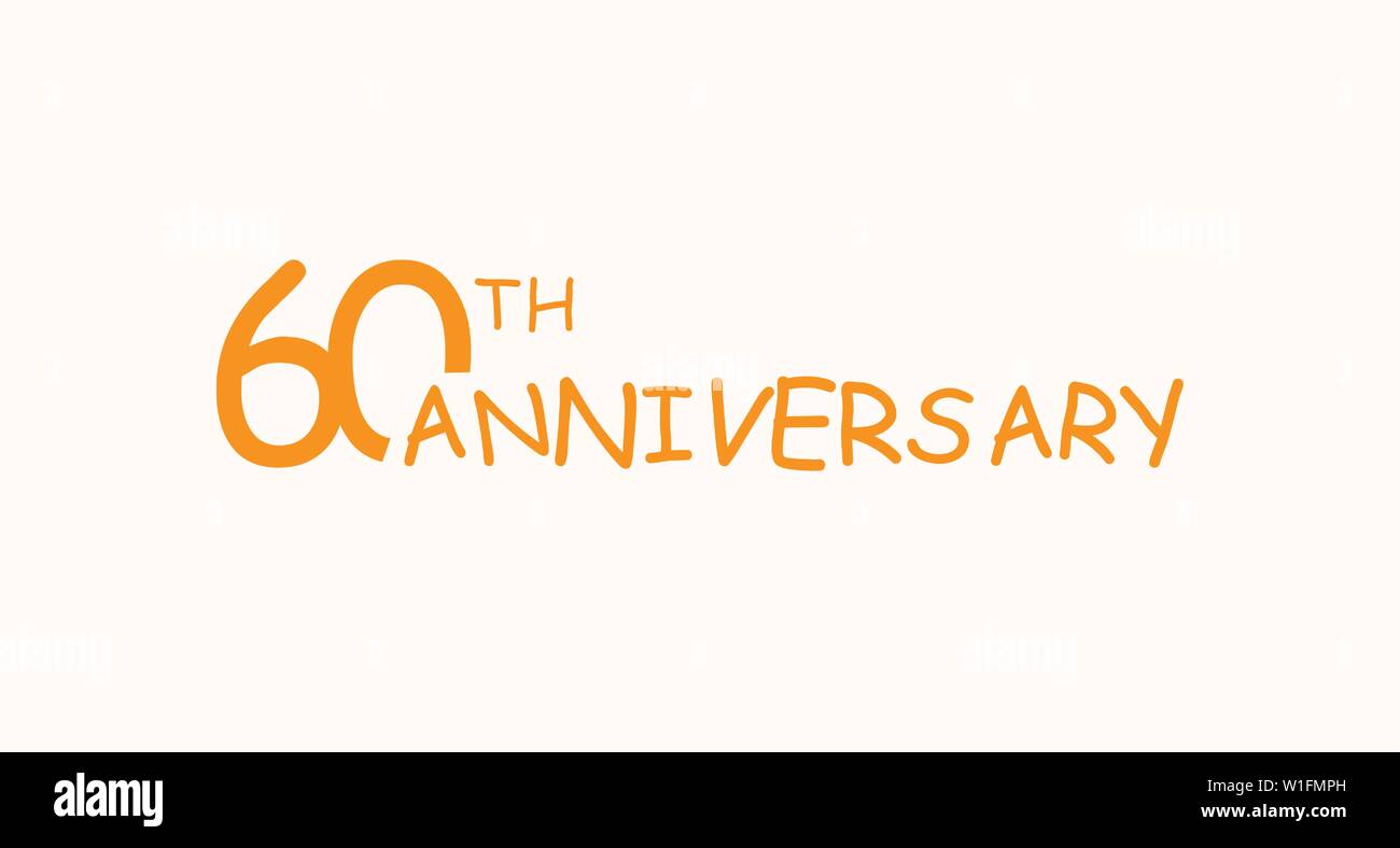 Logo anniversaire 60 concept. 60e anniversaire ans icône. Nombre d'or isolé sur fond noir. Vector illustration. EPS10. Illustration de Vecteur