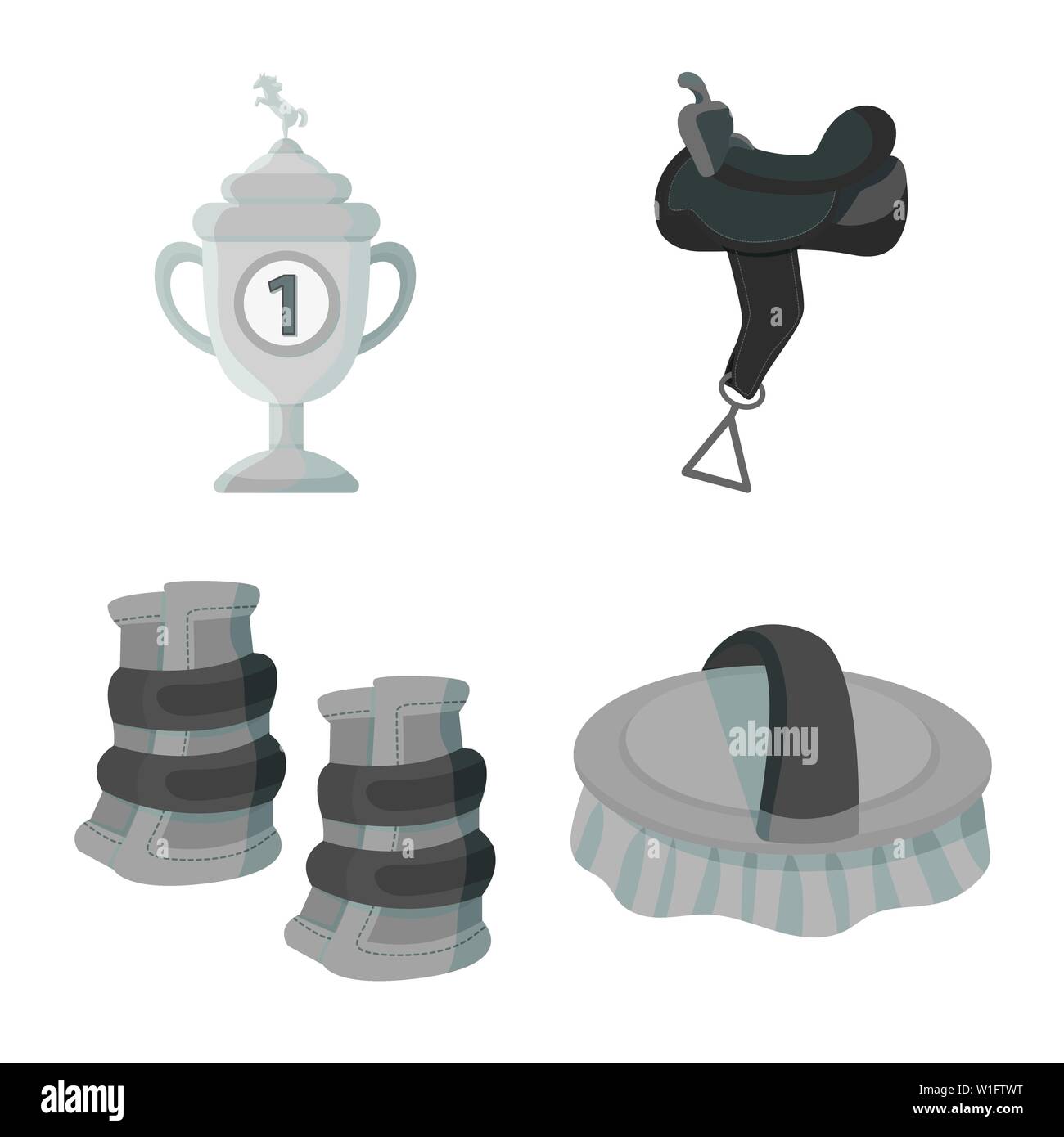 Objet isolé de la race et de l'inscription. Collection de course et course symbole boursier pour le web. Illustration de Vecteur