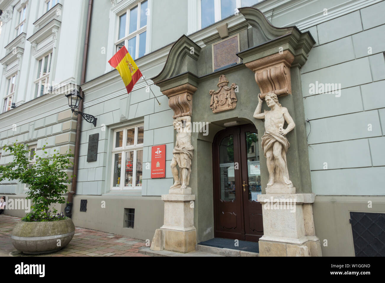 Centre culturel espagnol, Cracovie, Pologne, Europe. Banque D'Images