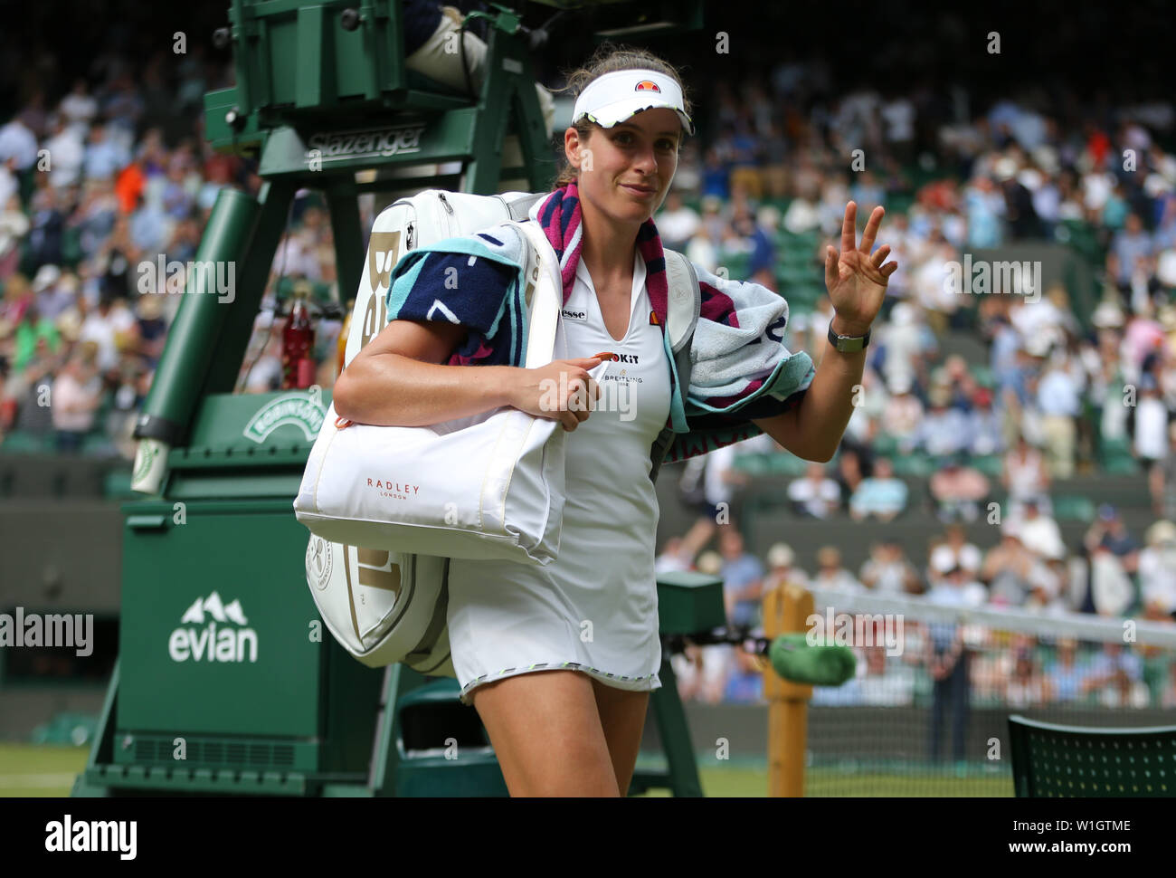 Johanna Konta Wimbledon 2019 Banque D'Images