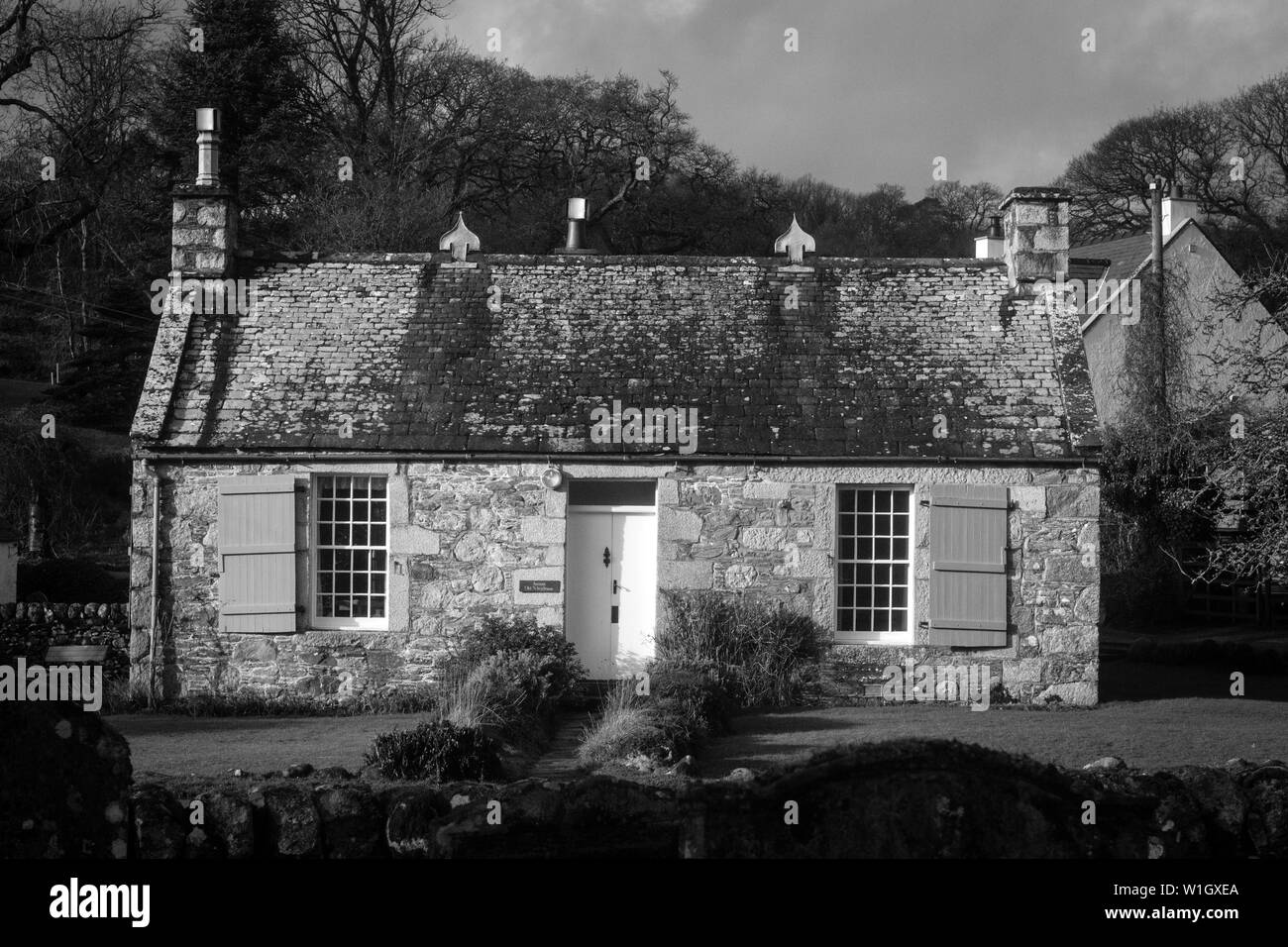 Maison d'école utilisée dans l'original du film une femme blessée. Banque D'Images