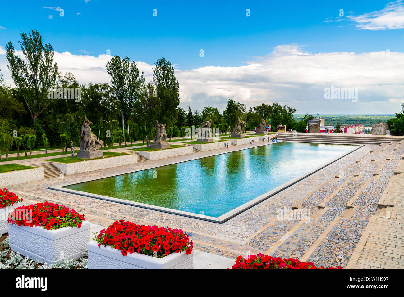 VOLGOGRAD, RUSSIE - 26 MAI 2019 : Place des Héros sur Mamaïev Kourgan, Russie Banque D'Images