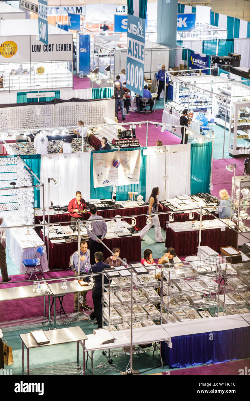 Miami Beach Florida,Convention Center,JIS,Jewelers International Showcase,fournisseurs stall stands stand stand marché, entreprises,district,tra Banque D'Images