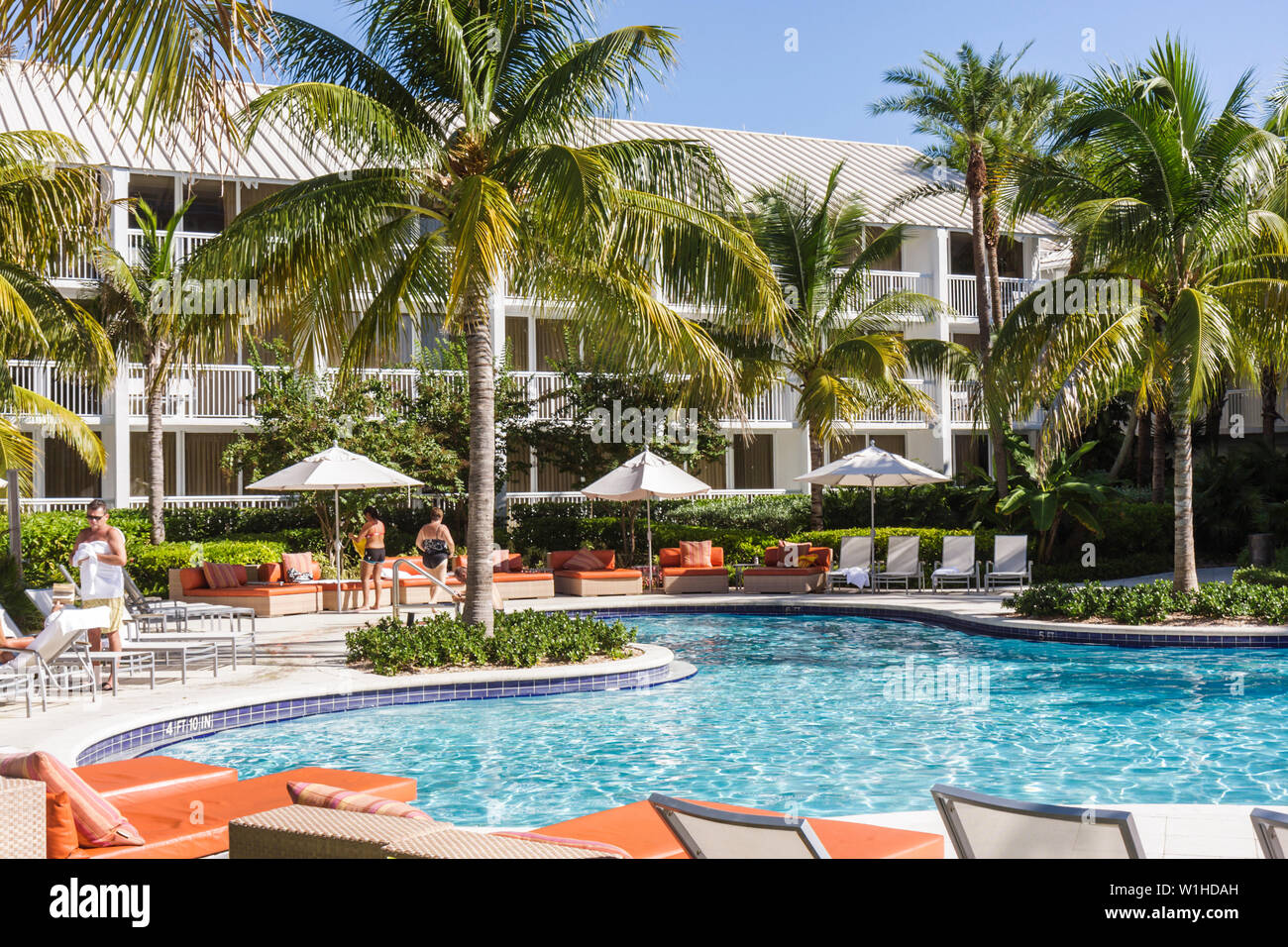 Fort ft. Lauderdale Florida,Hilton fort Lauderdale Marina,hôtel hôtels motels Inn motel,hôtels,chaîne,hospitalité,hébergement,piscine,tropical,salon Banque D'Images