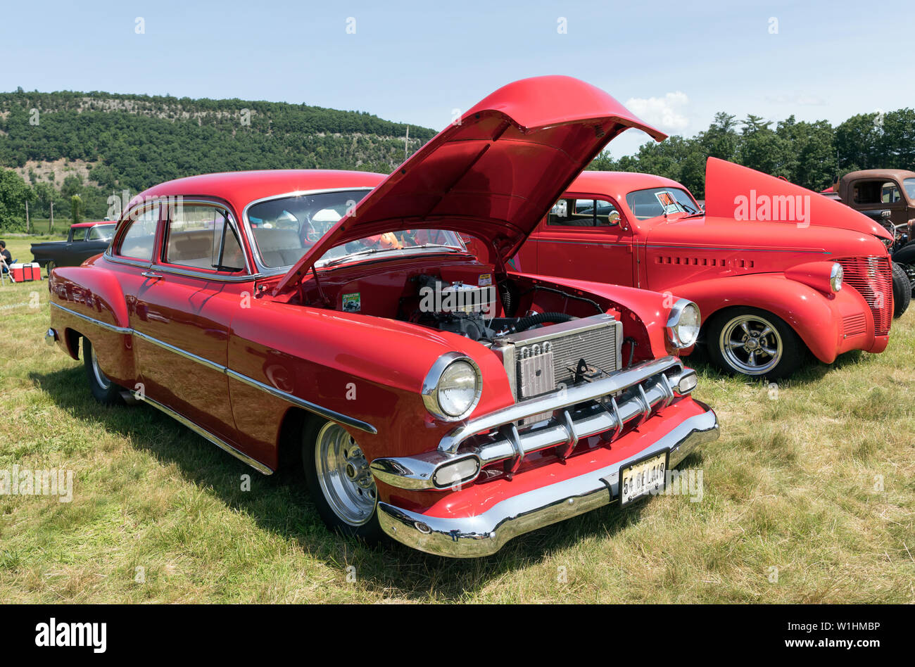 Une Chevrolet Belair 1954 classique USA Banque D'Images