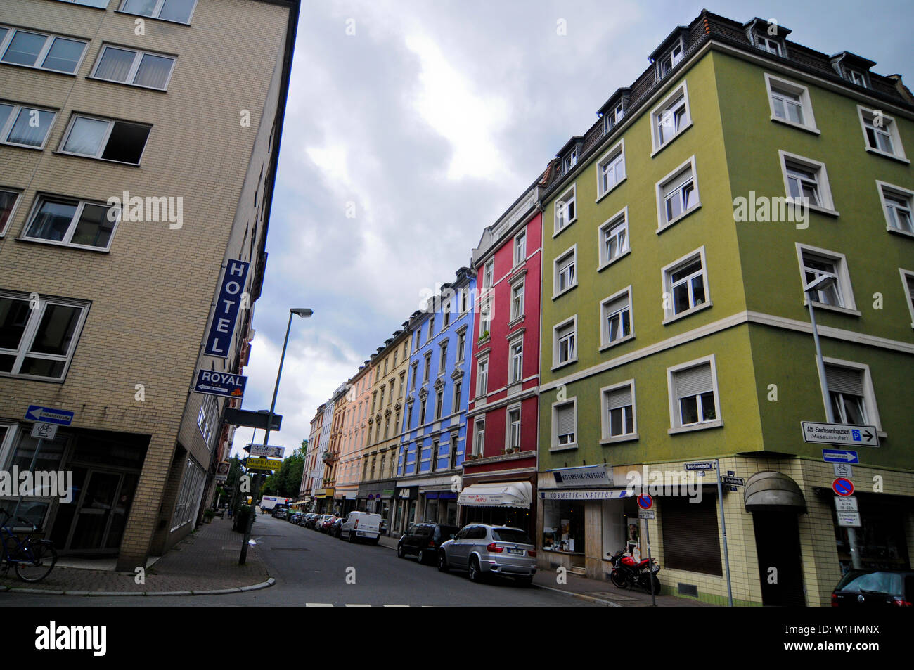 Bruckenstrasse, Francfort, Allemagne Banque D'Images